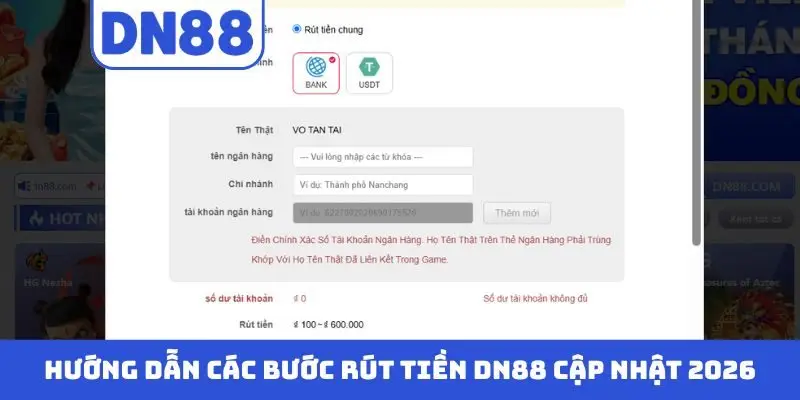 Rút Tiền DN88 | Hướng Dẫn A-Z Quy Trình Giao Dịch Nhanh Chóng - Pavin