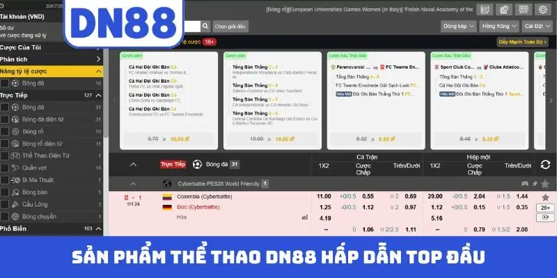 Thể Thao DN88 - Cá Cược Đẳng Cấp Cùng Nhà Cái Uy Tín - Pavin
